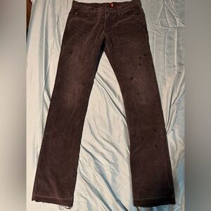 AW06 Undercover Dark Grey Bug Corduroy Pants